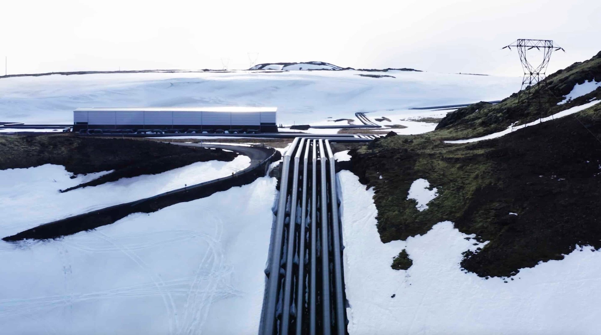 Snowy landscape showing Verne's Icelandic Campus